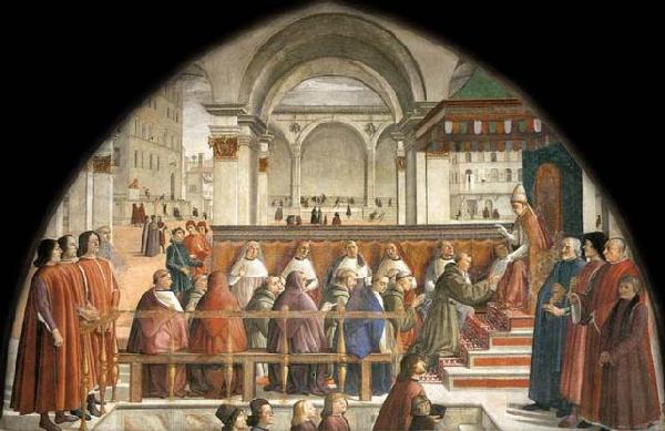 Domenico Ghirlandaio Confirmation of the Rule France oil painting art